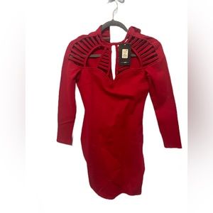 Think again midi - fashion nova - red